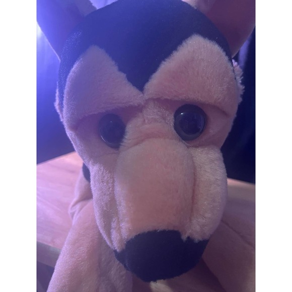 Black and Tan German Shepherd Plush Puppy Dog Laying Down 18" Long - Picture 6 of 6